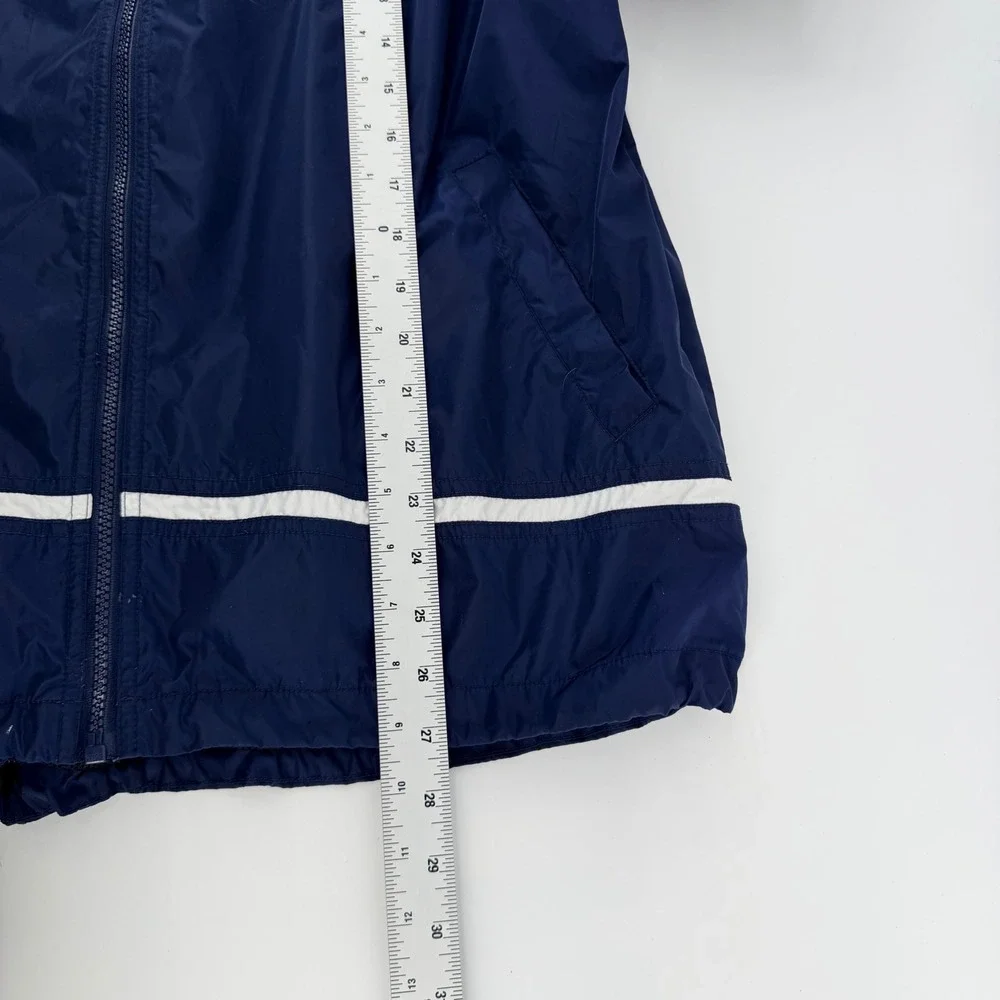 Nike Vintage 90s Windbreaker Full Zip Jacket Mesh Lined Navy Blue Size M Mens
